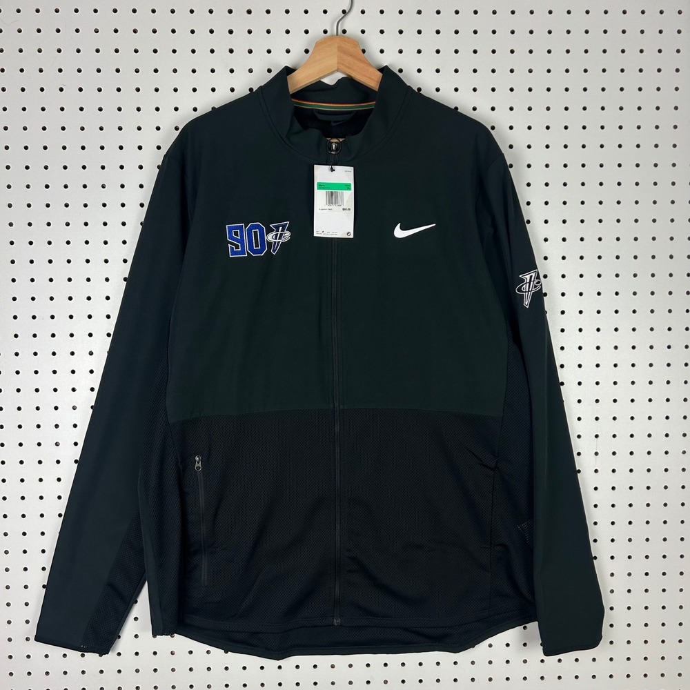 Nike Penny‎ Hardaway Track Jacket XL Black Full Zip 1 Cent Windbreaker 901 PE
